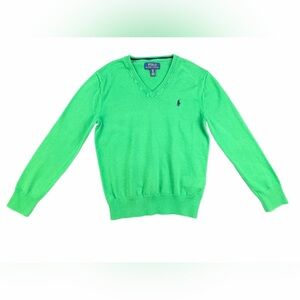 POLO Ralph Lauren Boy’s Cotton V Neck Sweater- S (8)
